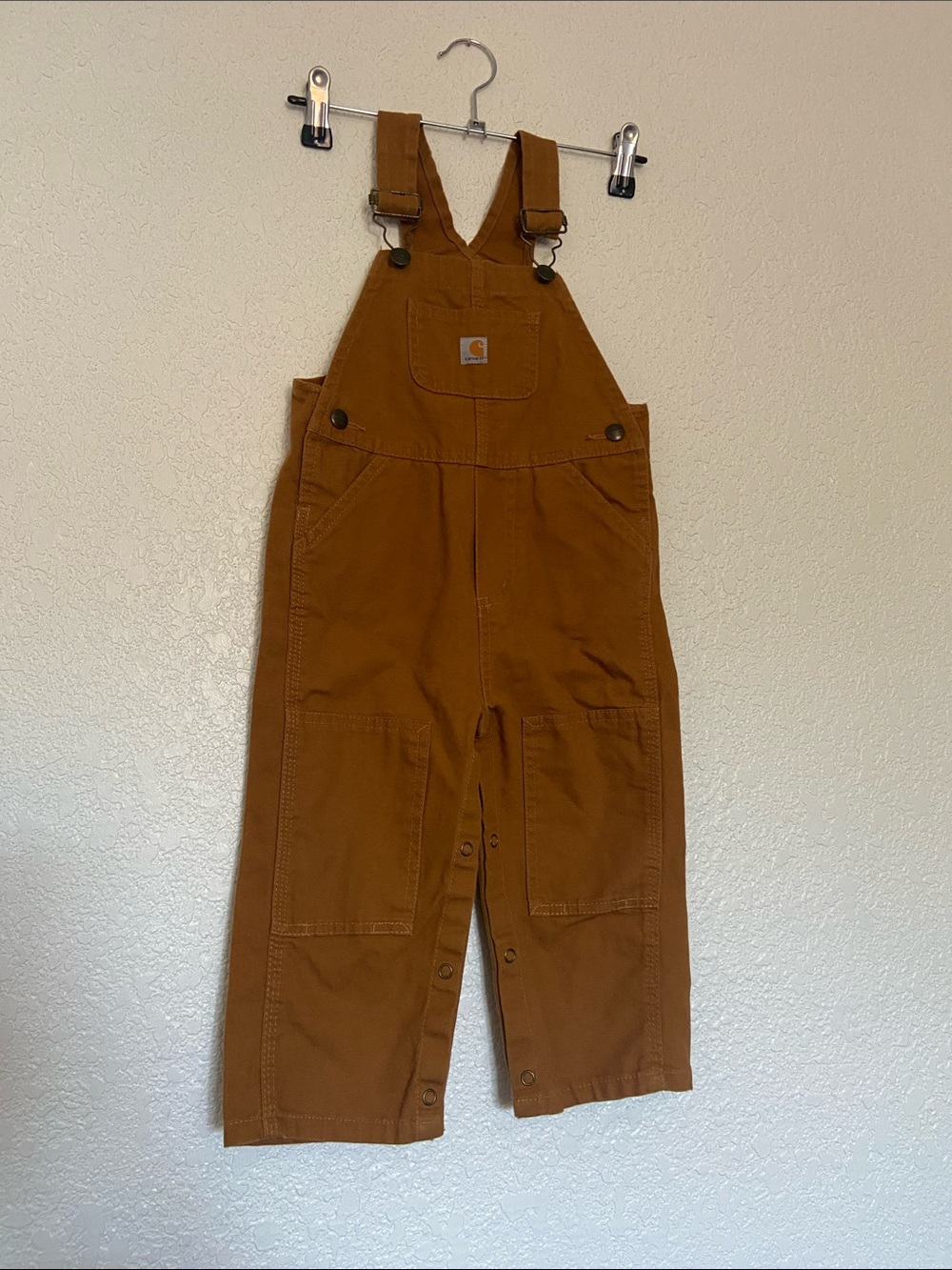 Carhartt Rust/Tan Duck Canvas Overalls